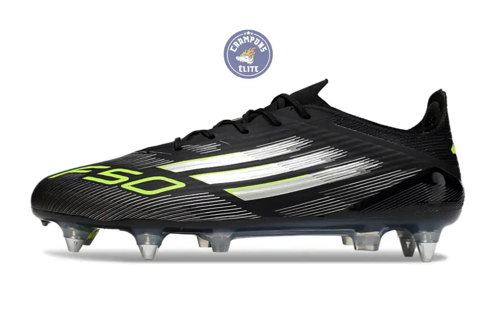 F50 Languette SG - Noir/Jaune Fluo/Argenté