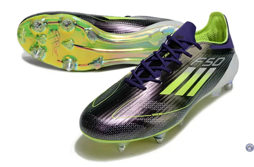 Image of F50 Languette SG Fast Reborn - Violet/Blanc/Vert ÉDITION LIMITÉE