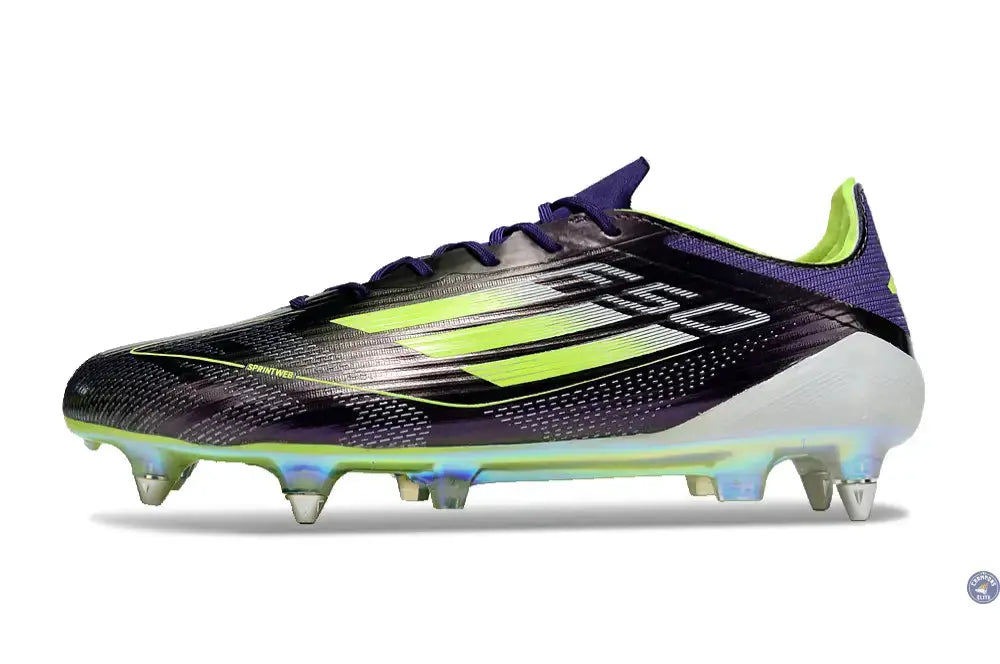 Image of F50 Languette SG Fast Reborn - Violet/Blanc/Vert ÉDITION LIMITÉE