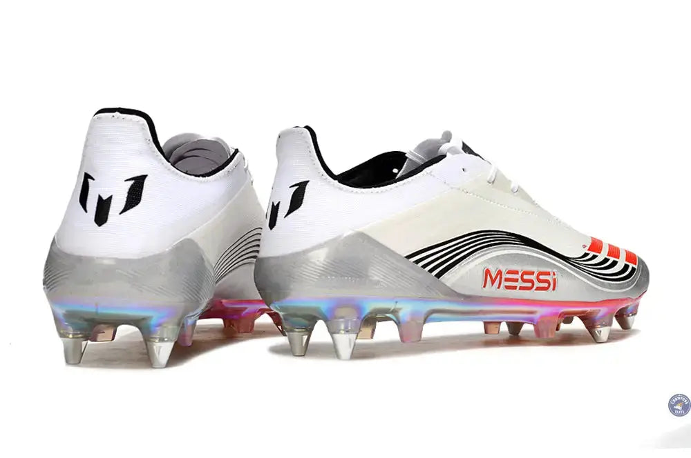 Image of F50 Languette SG Messi Elite FG Prestig10 - Blanc/Lucid Red/Argenté