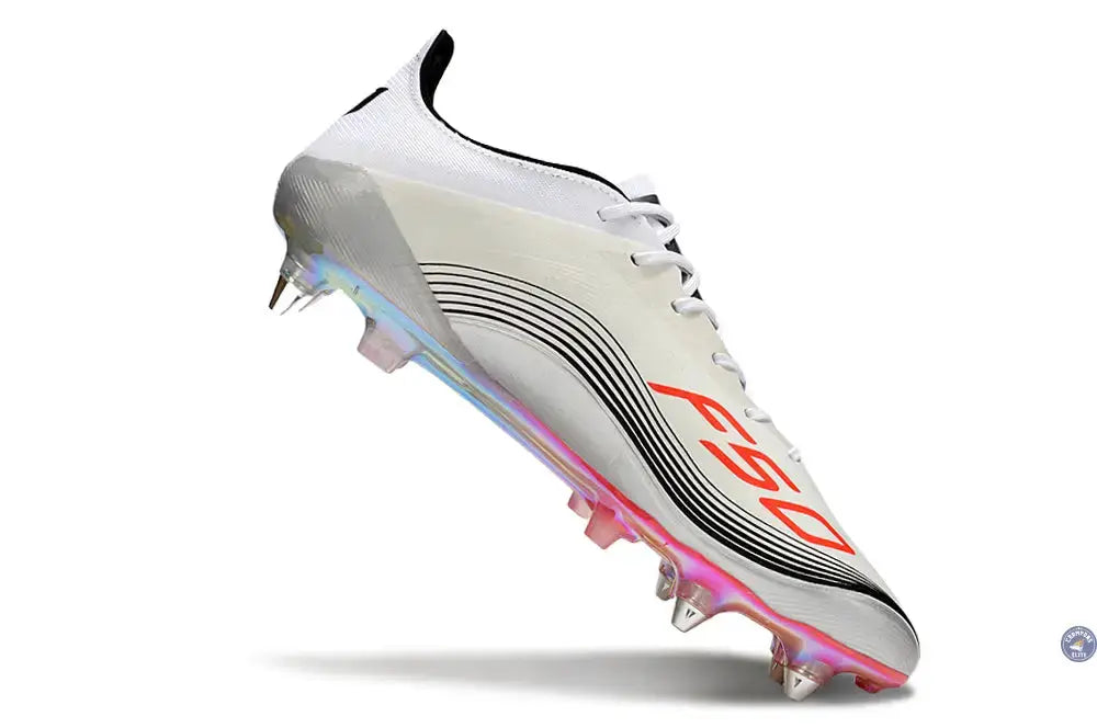 F50 Languette SG Messi Elite FG Prestig10 - Blanc/Lucid Red/Argenté