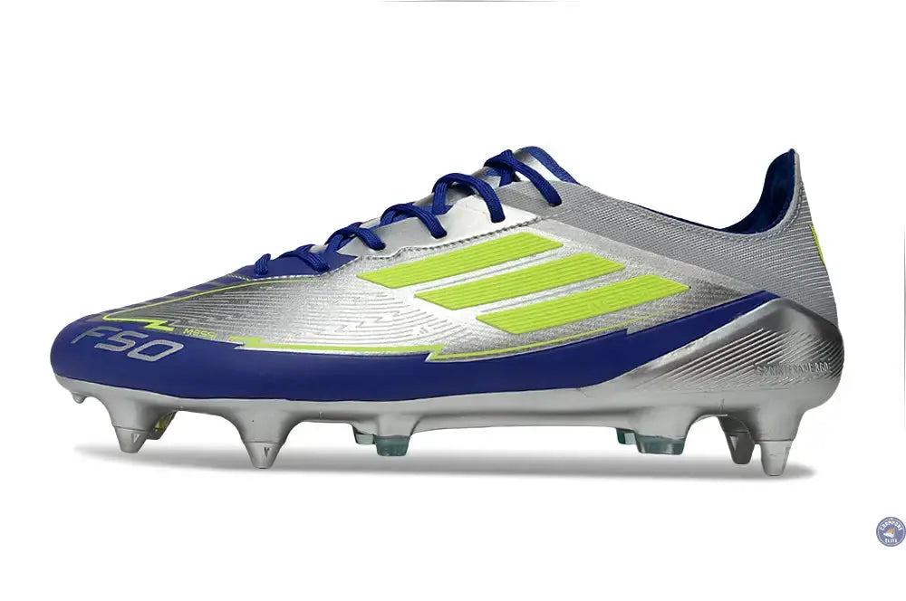 F50 Languette SG Messi Pro FG La Vida Rapida - Argenté/Jaune/Bleu