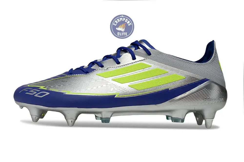 F50 Languette SG Messi Pro FG La Vida Rapida - Argenté/Jaune/Bleu
