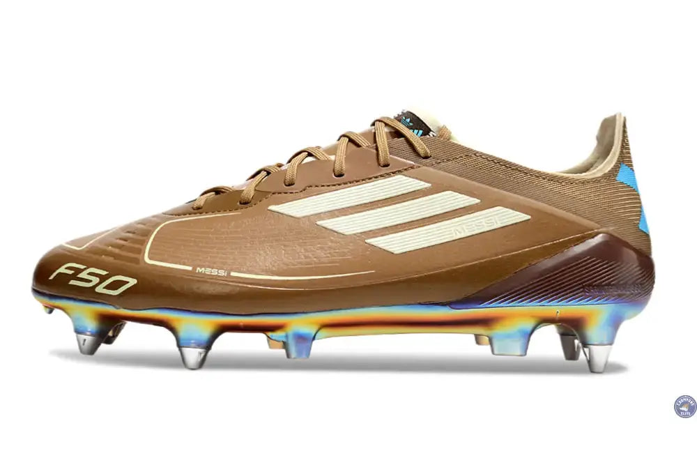 Image of F50 Languette SG Messi X Bad Bunny Elite FG - Cardboard/Blanc/Turquoise ÉDITION LIMITÉE