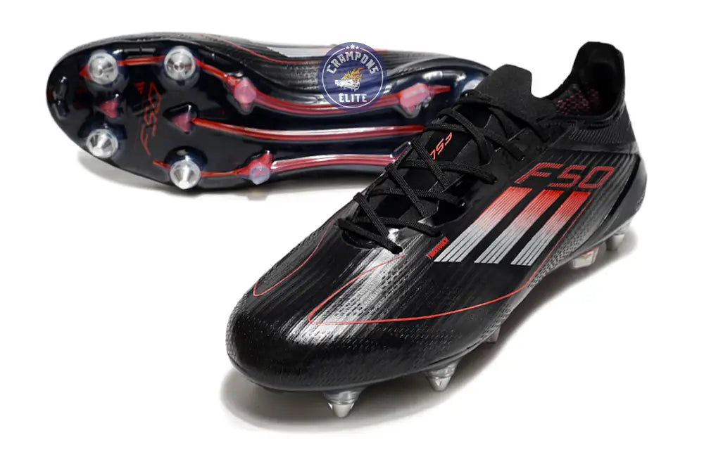 Image of F50 Languette SG Stealth Victory - Noir/Argenté/Lucid Red