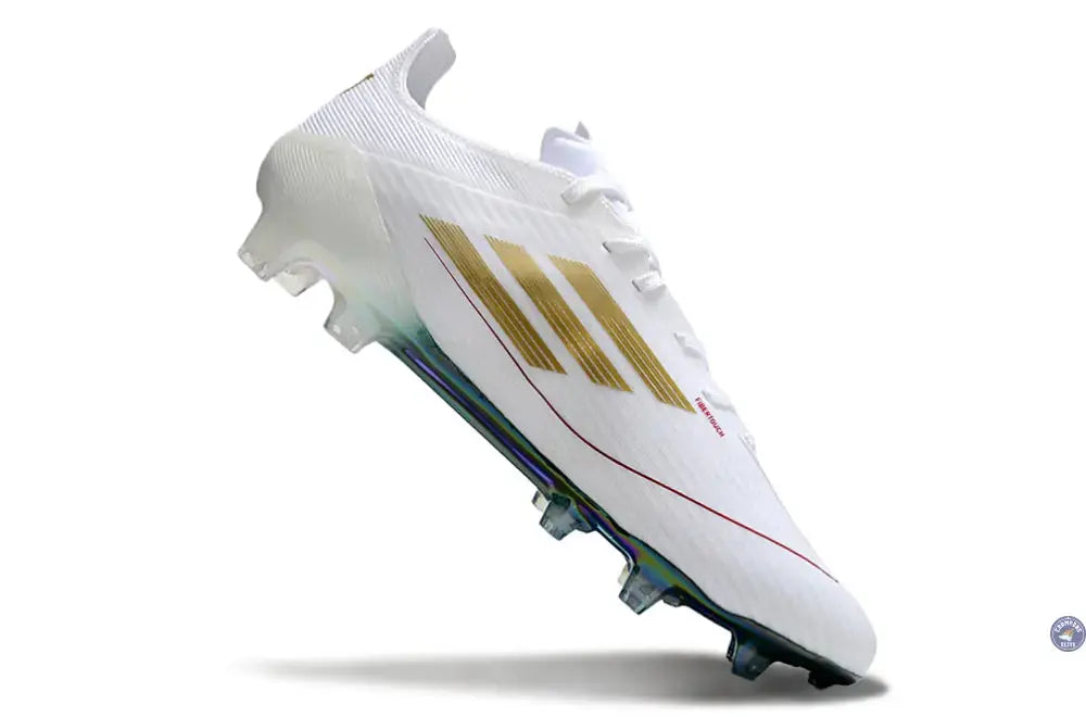 F50 Languette Mohamed Salah FG - Blanc/Vert/Doré