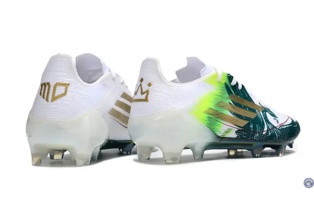 Image of F50 Languette Mohamed Salah FG - Blanc/Vert/Doré