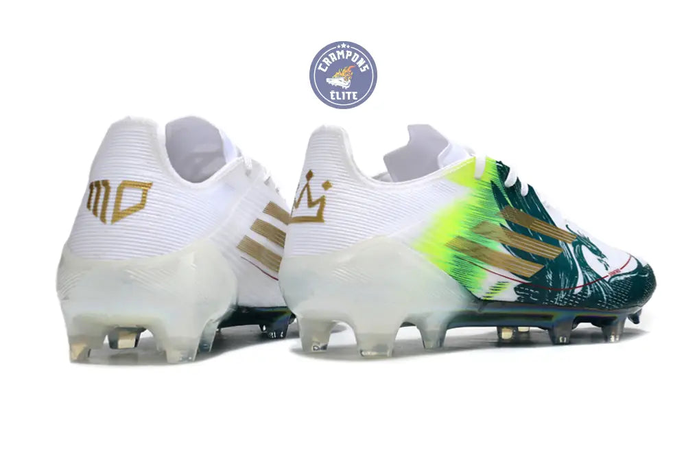F50 Languette Mohamed Salah FG - Blanc/Vert/Doré