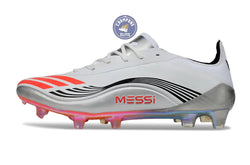 Image of F50 MESSI ELITE FG PRESTIG10 - BLANC/LUCID RED/ARGENTÉ