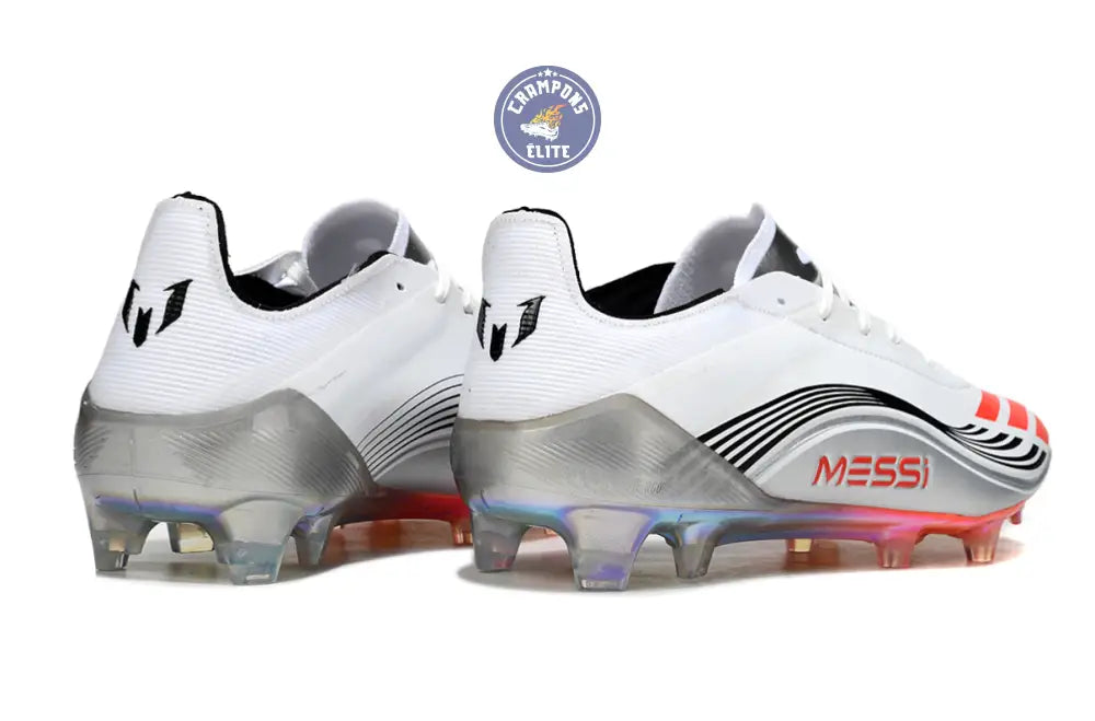 Image of F50 MESSI ELITE FG PRESTIG10 - BLANC/LUCID RED/ARGENTÉ
