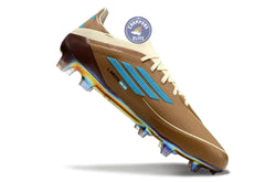Image of F50 Messi X Bad Bunny Elite Lacets FG - Cardboard/Blanc/Turquoise ÉDITION LIMITÉE