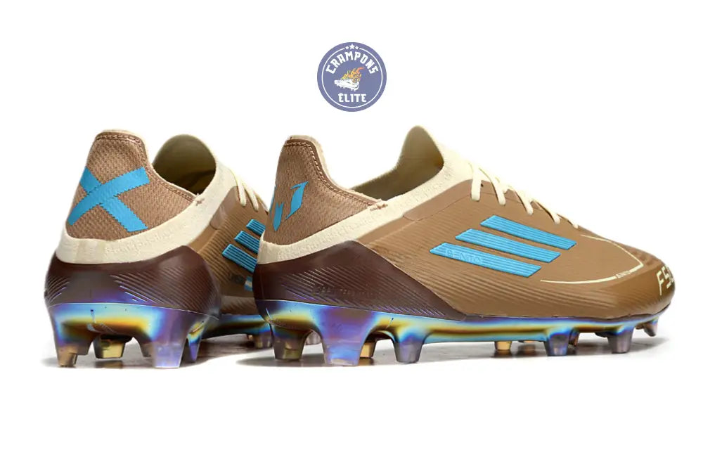 Image of F50 Messi X Bad Bunny Elite Lacets FG - Cardboard/Blanc/Turquoise ÉDITION LIMITÉE
