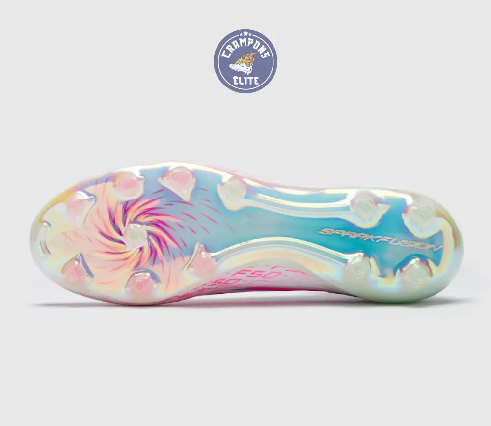 F50 SPARKFUSION ELITE MID CUT ELITE FG/AG TRINITY - BLANC/ROSE ÉDITION LIMITÉE
