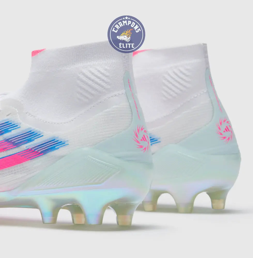 Image of F50 SPARKFUSION ELITE MID CUT ELITE FG/AG TRINITY - BLANC/ROSE ÉDITION LIMITÉE