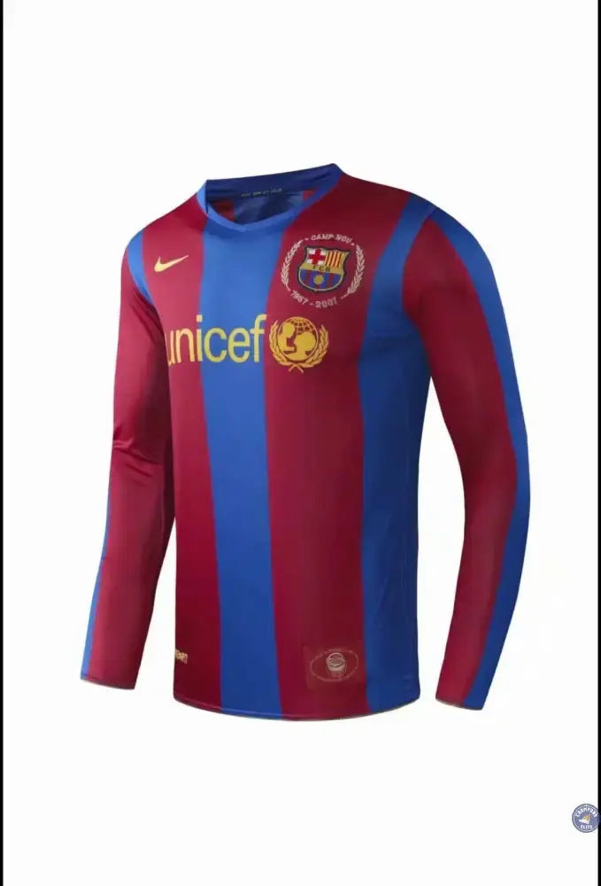 Image of FC Barcelone 2007/08 Domicile à manches longues