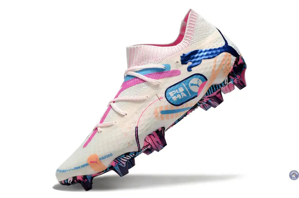Image of Future 7 Match FG/AG Volume Up - Blanc/Bleu/Poison Pink/Fizzy Melon/Bleu