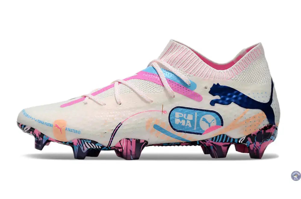Image of Future 7 Match FG/AG Volume Up - Blanc/Bleu/Poison Pink/Fizzy Melon/Bleu