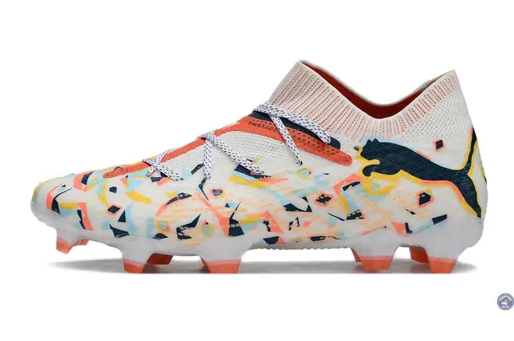 Future 7 Ultimate FG/AG NJR Creativity - Blanc/Ocean Tropic/Turquoise Surf/Hot Heat/Sun Stream ÉDITION LIMITÉE