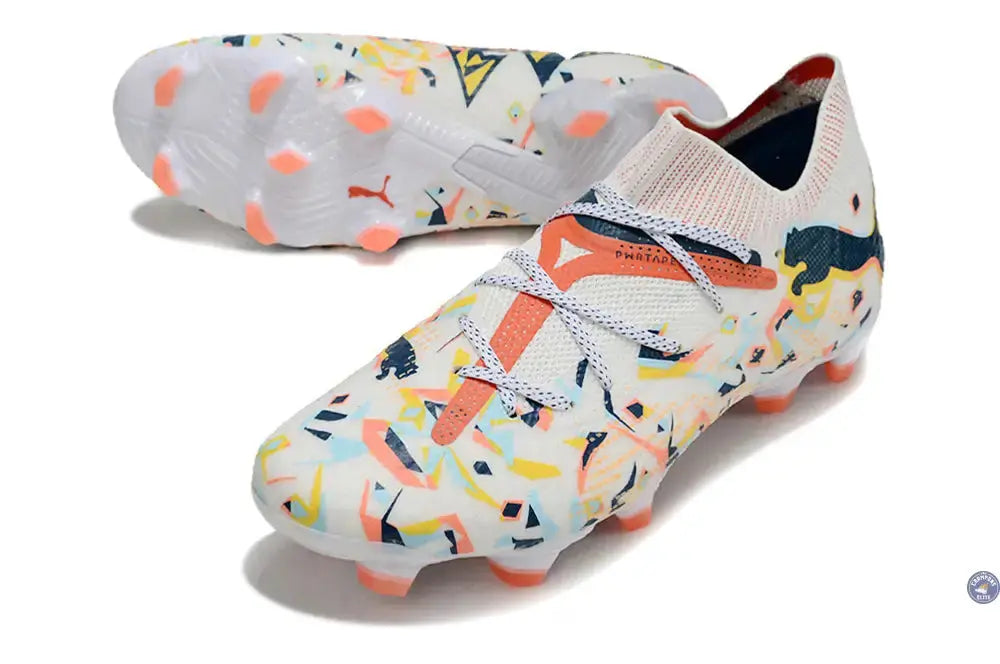 Future 7 Ultimate FG/AG NJR Creativity - Blanc/Ocean Tropic/Turquoise Surf/Hot Heat/Sun Stream ÉDITION LIMITÉE