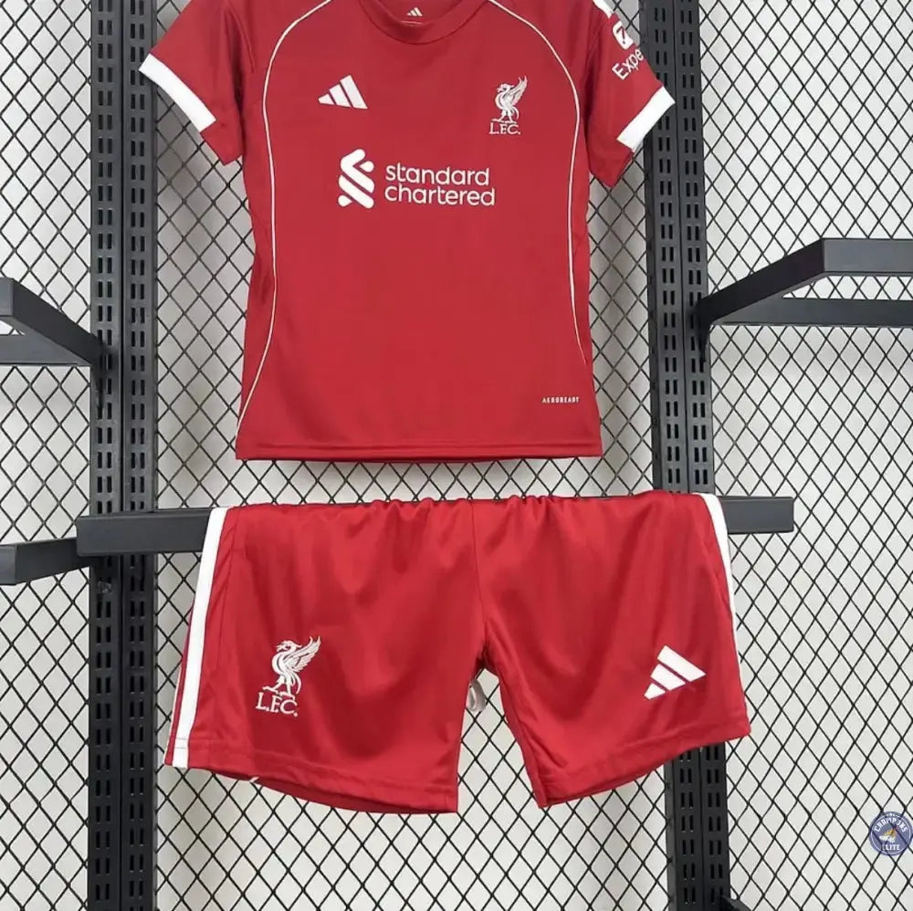 Image of Kits Enfants Liverpool 2025/26 Domicile