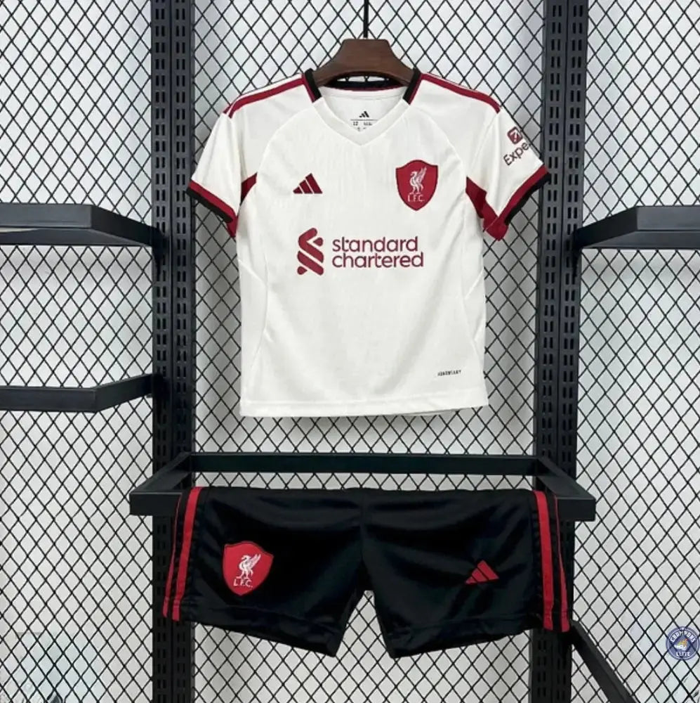 Image of Kits Enfants Liverpool 2025/26 Extérieur