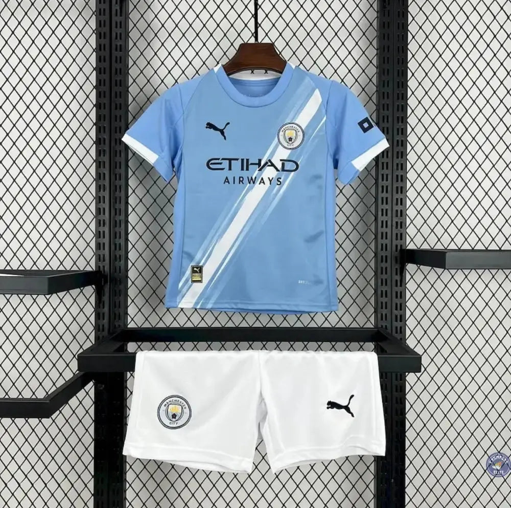 Image of Kits Enfants Manchester City 2025/26 Domicile