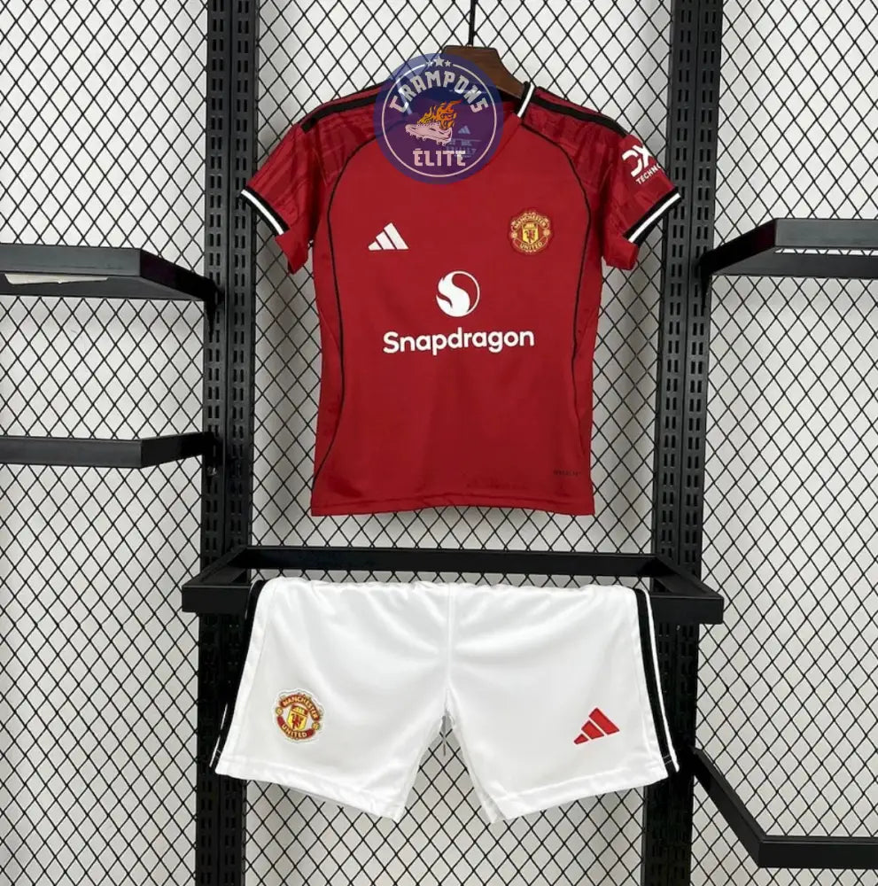 Image of Kits Enfants Manchester United 2025/26 Domicile