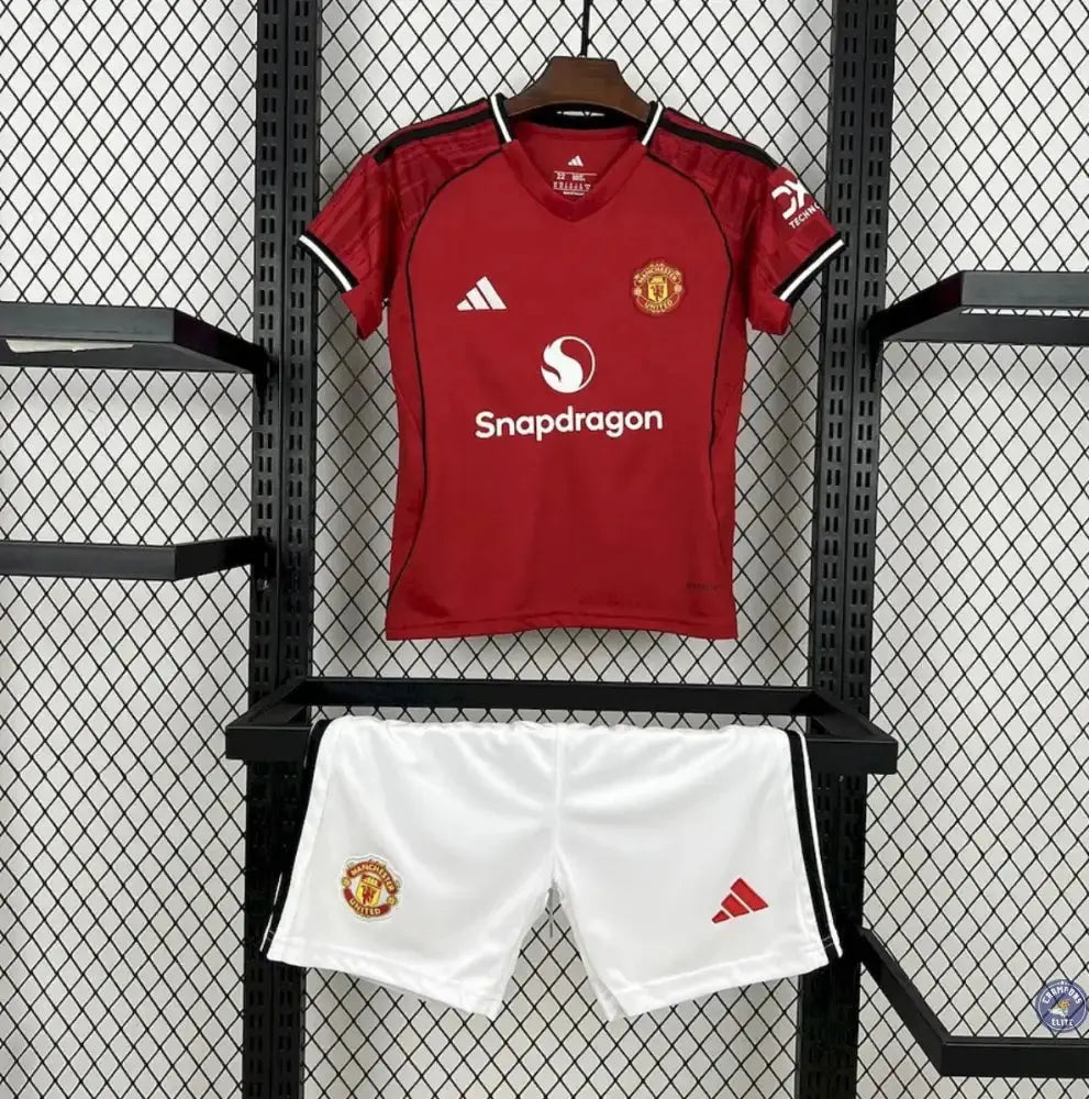 Image of Kits Enfants Manchester United 2025/26 Domicile