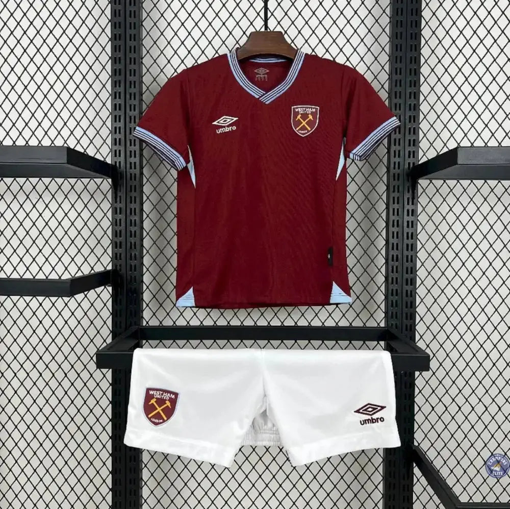 Kits Enfants West Ham 2025/26 Domicile