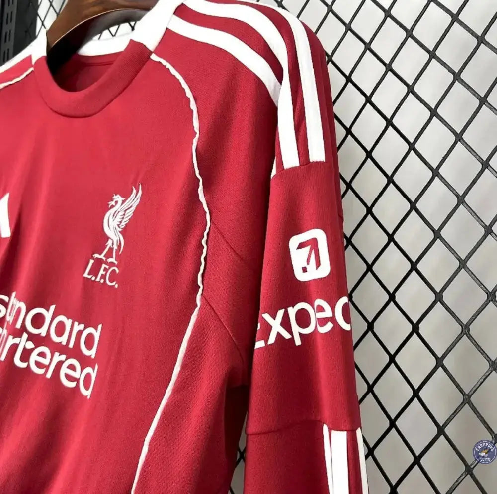 Liverpool 2025/26 Domicile à manches longues