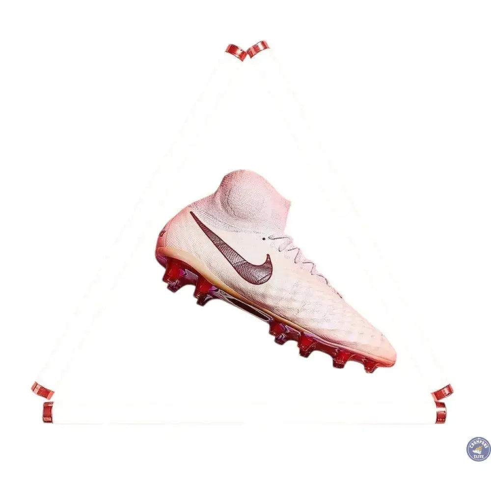 Image of MAGISTA OBRA 2 ELITE DF FG JUST DO IT - BLANC/ROUGE CRAMOISI