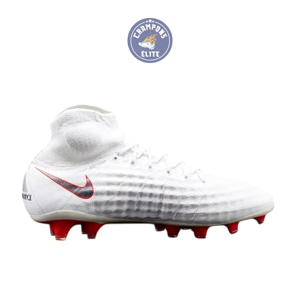 MAGISTA OBRA 2 ELITE DF FG JUST DO IT - BLANC/ROUGE CRAMOISI