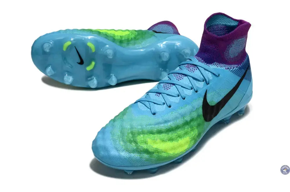 Image of Nike Magista Obra 2 FG - Bleu/Vert/Violet/Noir