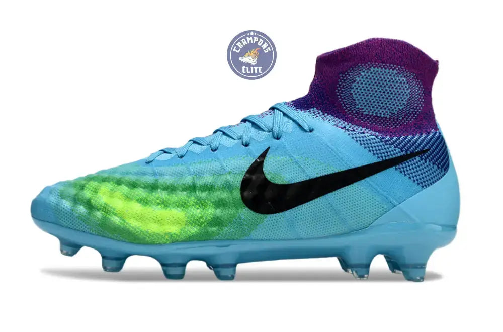 Nike Magista Obra 2 FG - Bleu/Vert/Violet/Noir