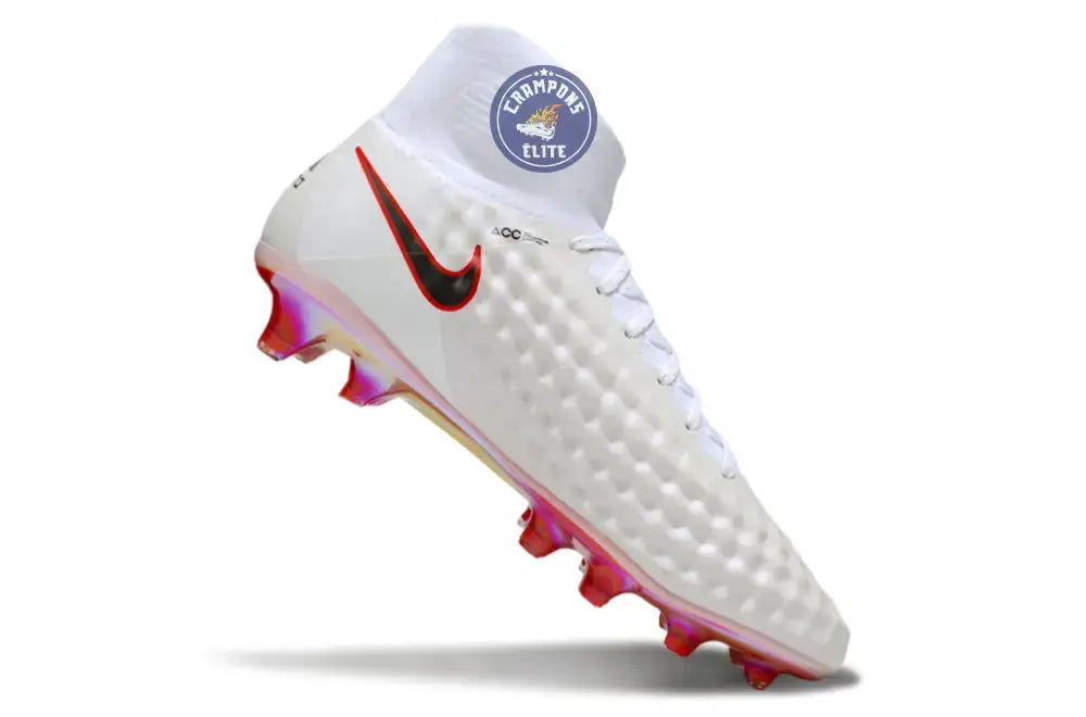 Nike Magista Obra 2 FG Just Do It - Blanc/Rouge Cramoisi ÉDITION LIMITÉE