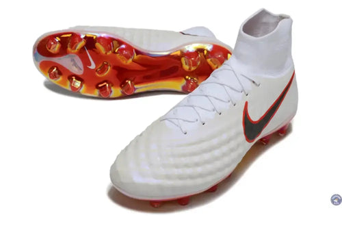 Nike Magista Obra 2 FG Just Do It - Blanc/Rouge Cramoisi ÉDITION LIMITÉE