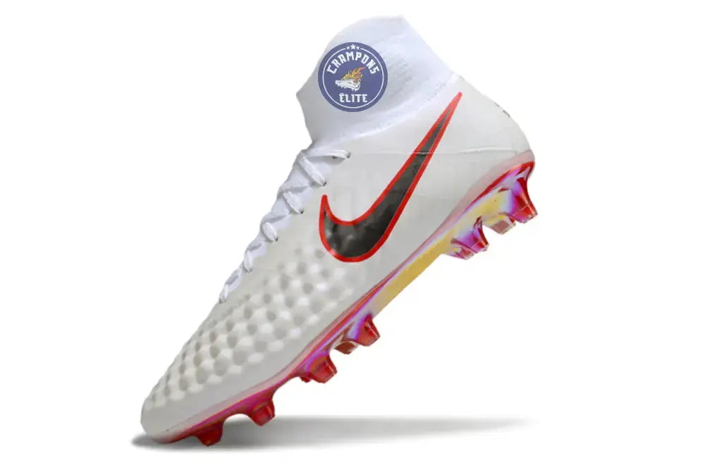 Nike Magista Obra 2 FG Just Do It - Blanc/Rouge Cramoisi ÉDITION LIMITÉE