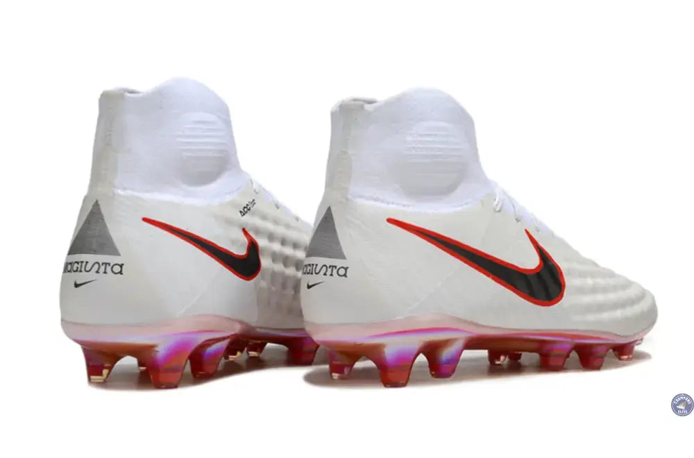 Nike Magista Obra 2 FG Just Do It - Blanc/Rouge Cramoisi ÉDITION LIMITÉE