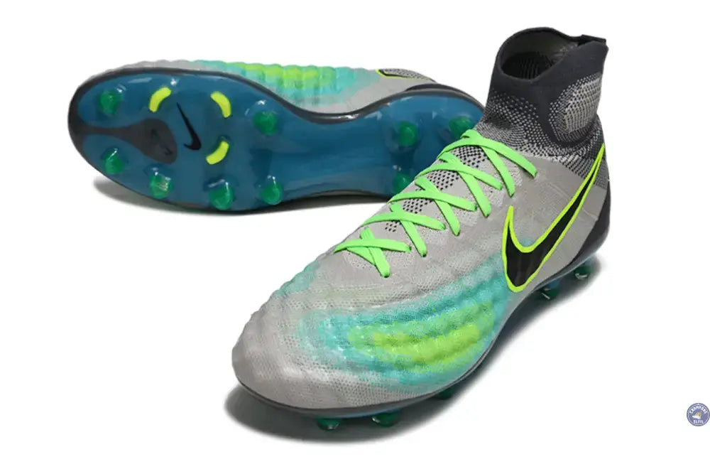 Nike Magista Obra 2 FG Pack - Gris/Vert/Vert Turquoise