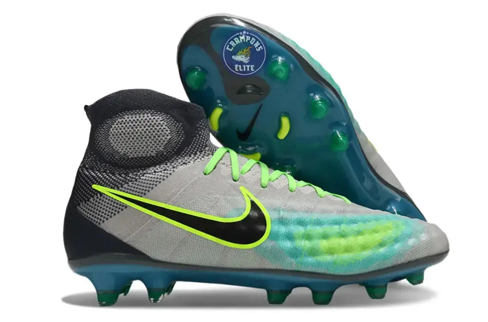 Nike Magista Obra 2 FG Pack - Gris/Vert/Vert Turquoise