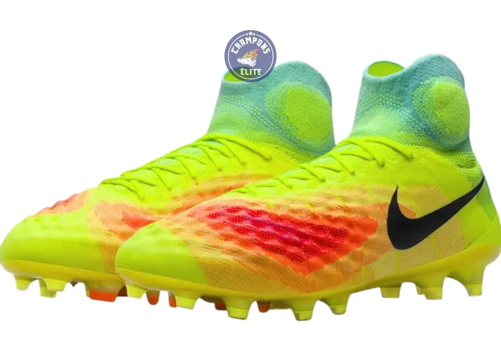 Image of NIKE MAGISTA OBRA II FG JAUNE FLUO/ORANGE/TURQUOISE