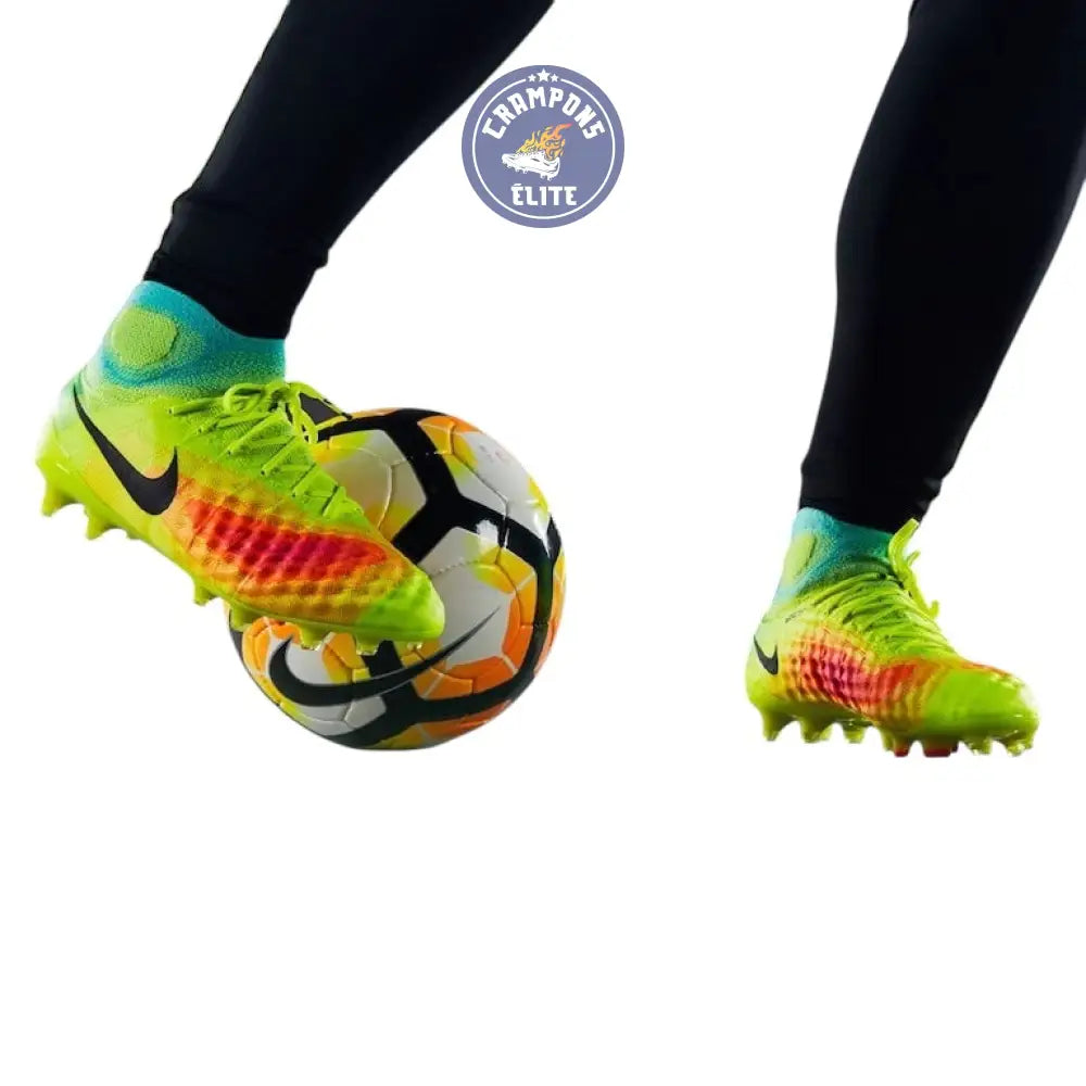 Image of NIKE MAGISTA OBRA II FG JAUNE FLUO/ORANGE/TURQUOISE