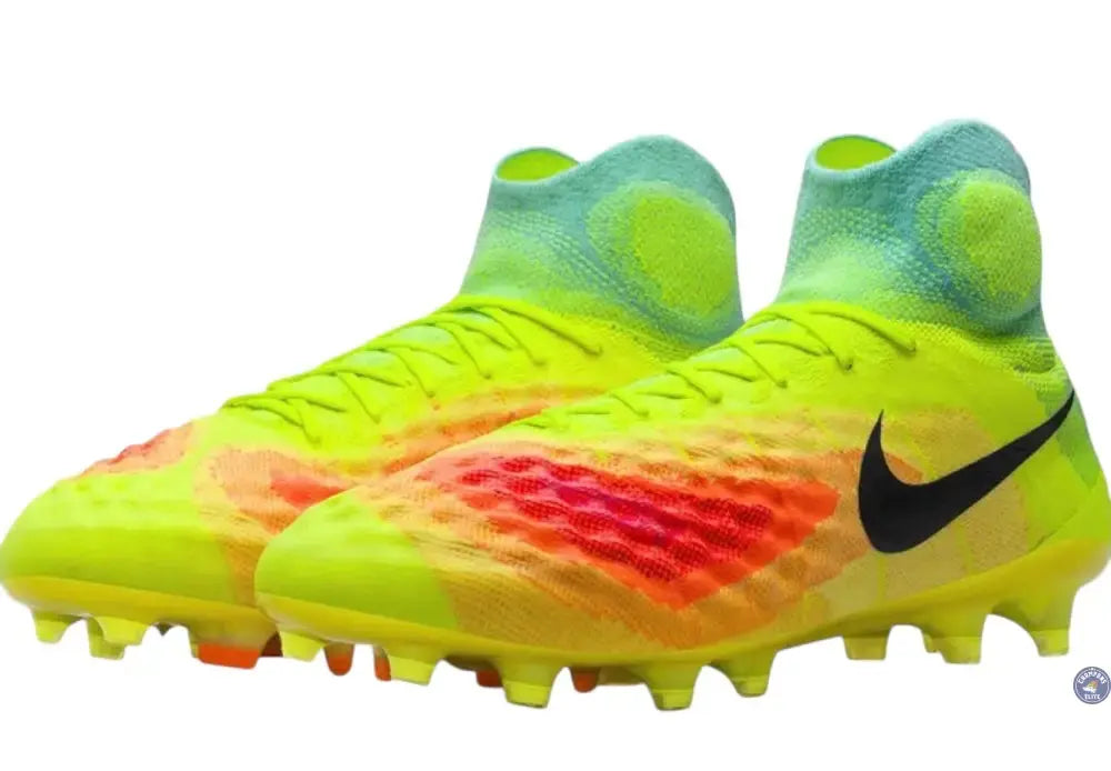 Image of NIKE MAGISTA OBRA II FG JAUNE FLUO/ORANGE/TURQUOISE
