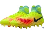 NIKE MAGISTA OBRA II FG JAUNE FLUO/ORANGE/TURQUOISE