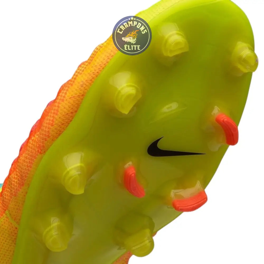 NIKE MAGISTA OBRA II FG JAUNE FLUO/ORANGE/TURQUOISE