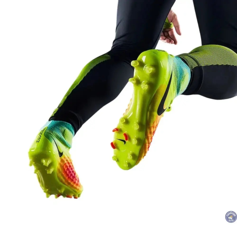 NIKE MAGISTA OBRA II FG JAUNE FLUO/ORANGE/TURQUOISE