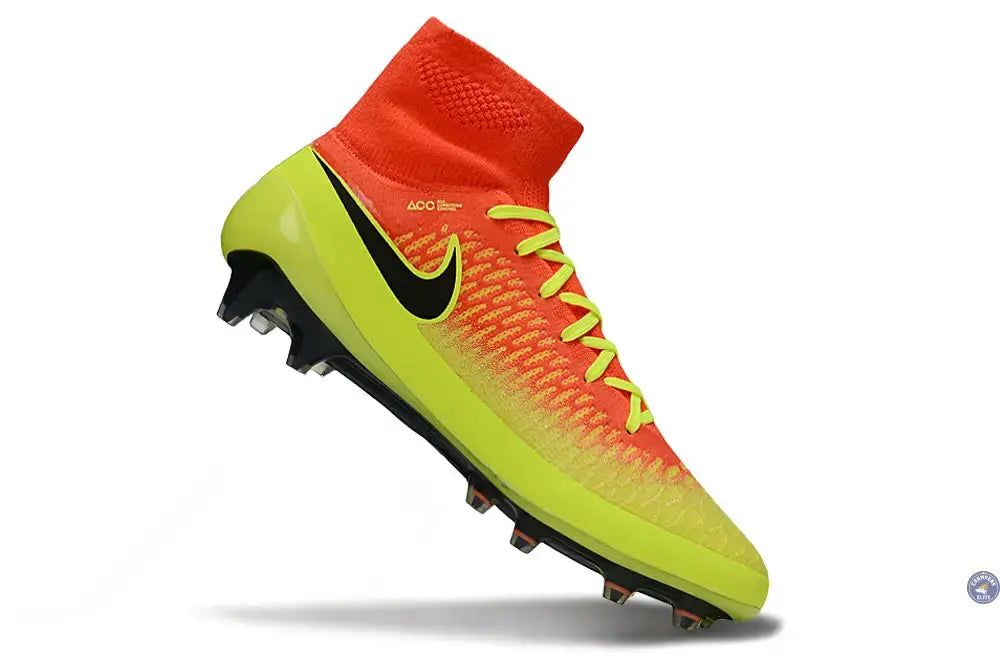 Nike Magista Obra AG - Rouge/Noir/Jaune Fluo