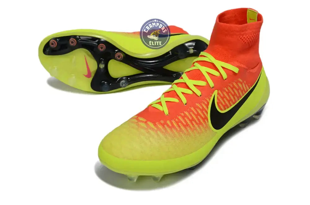 Nike Magista Obra AG - Rouge/Noir/Jaune Fluo