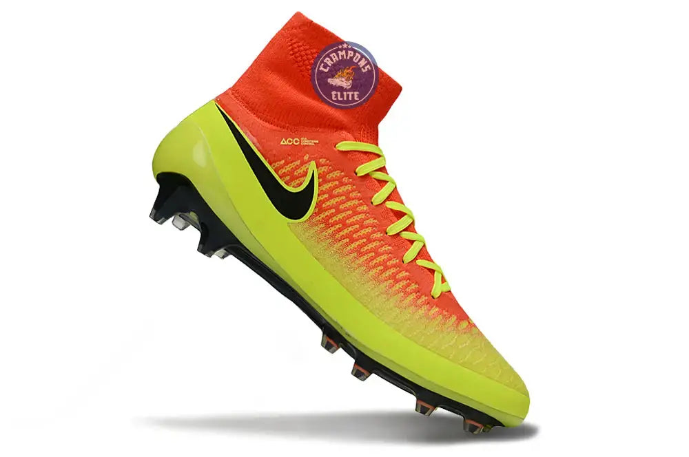 Image of Nike Magista Obra AG - Rouge/Noir/Jaune Fluo