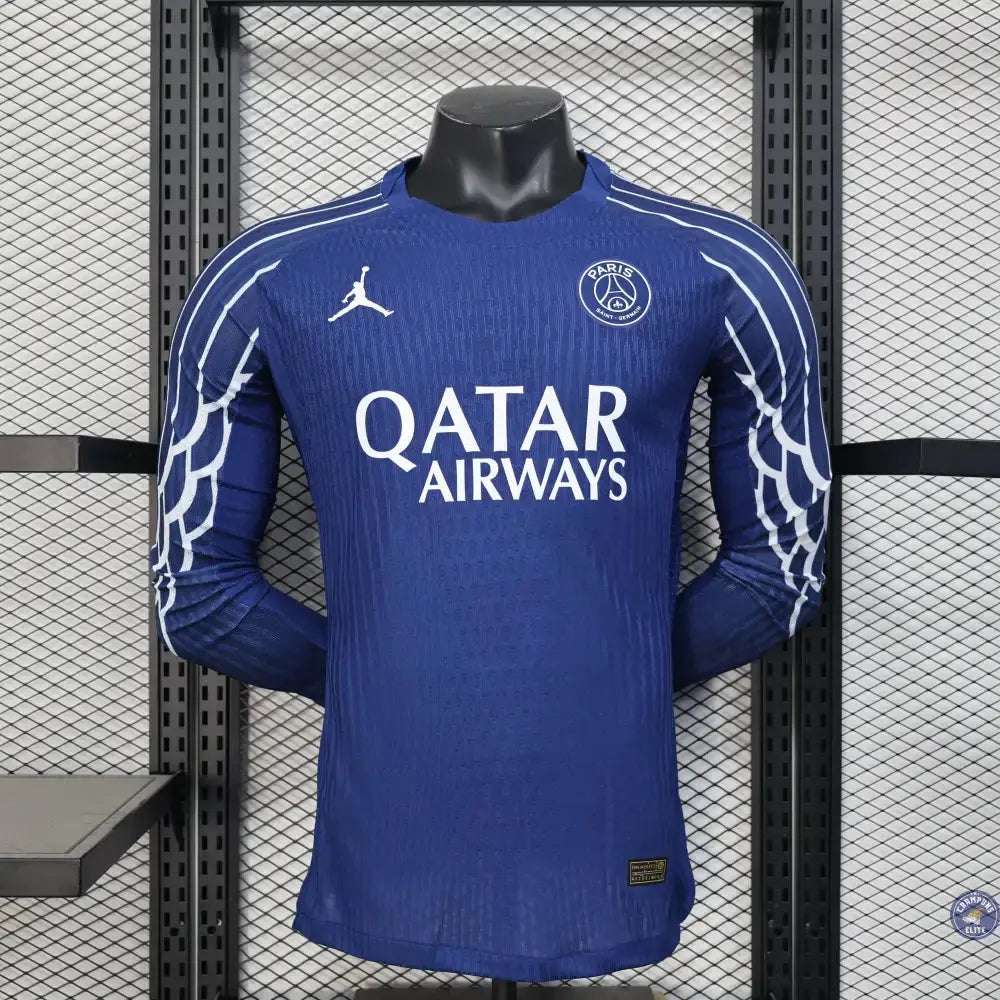 Image of PSG 2024/25 Fourth Jordan Bleu - Manches longues PRO